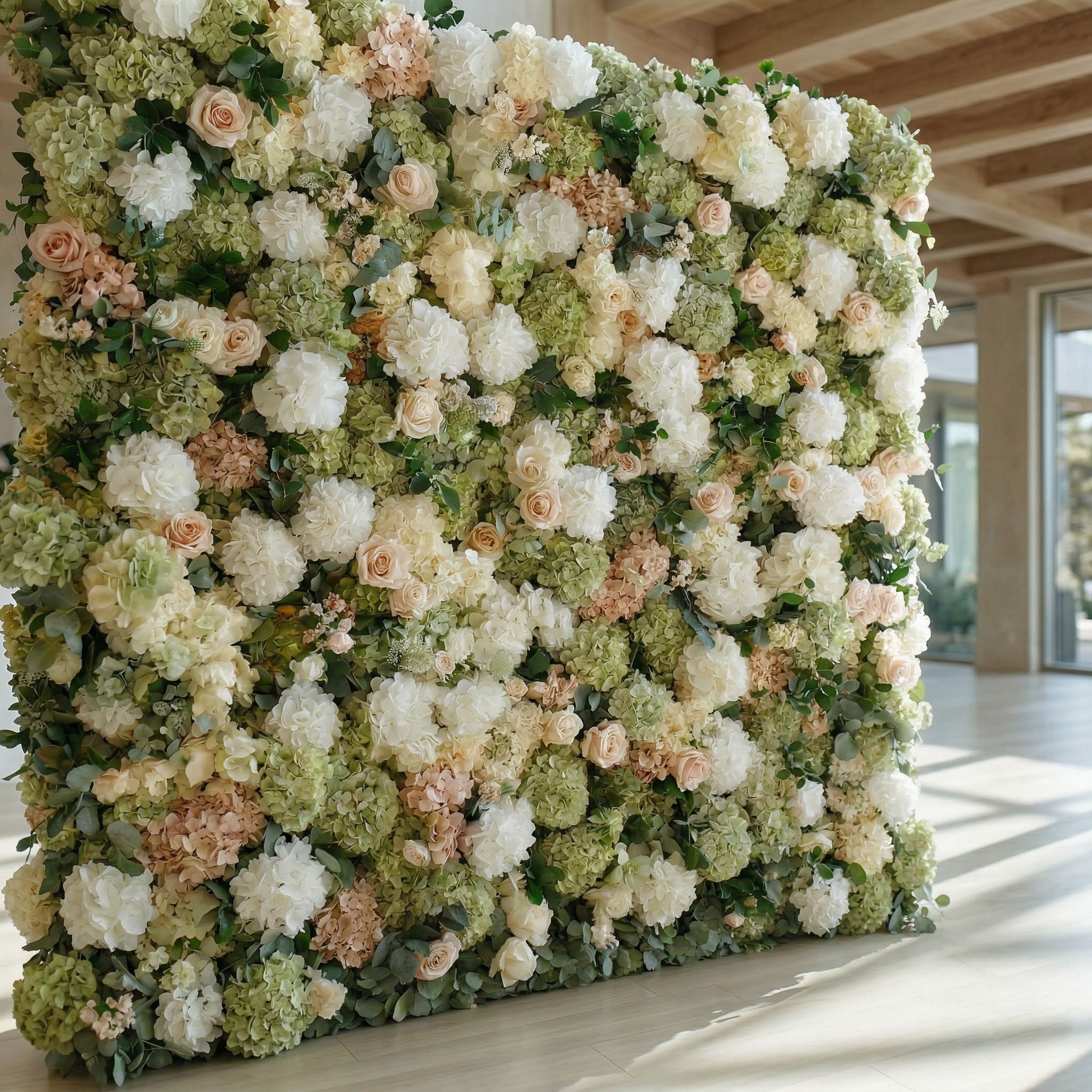 Ivory Bloom flower wall — view 3